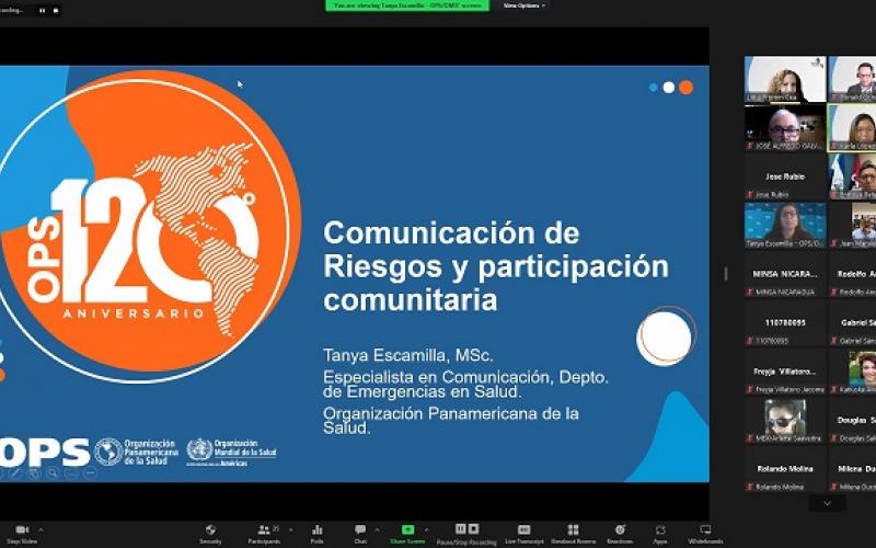 Guatemala participa en webinar sobre comunicación y riesgos de salud, organizado por el Proyecto Mesoamérica