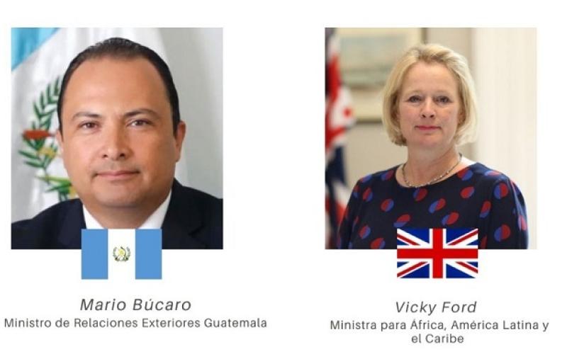 Canciller de Guatemala y ministra de América Latina de la Cancillería británica abordaron temas estratégicos de mutuo interés