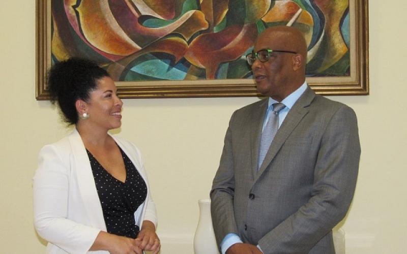 Consulado Honorario de Guatemala aborda asuntos de cambio climático, turismo y cultura con ministro de Estado de la Cancillería de Jamaica