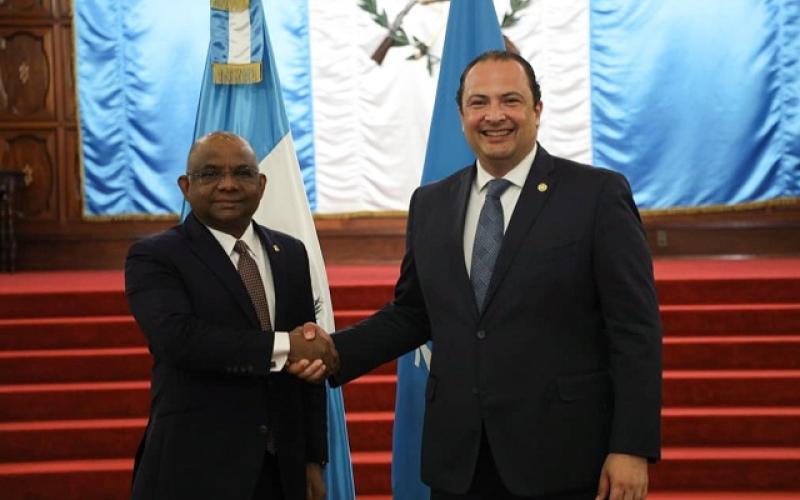 Activa agenda desarrolló el embajador Abdulla Shahid, presidente de la Asamblea General de la ONU, en visita oficial a Guatemala
