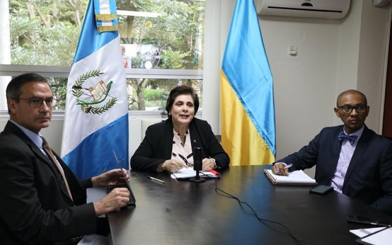 Vicecancilleres de Guatemala y Ucrania conversan sobre numerosos temas de la agenda bilateral 