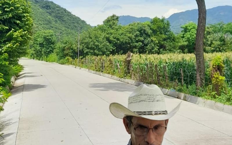 Usuario de mejoramiento de carretera en Asunción Mita, Jutiapa