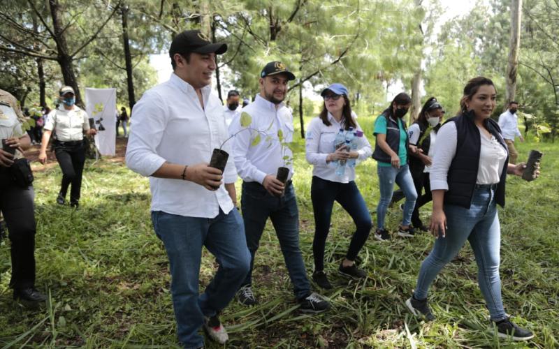 Prevención: jóvenes contribuyen a la reforestación en áreas de la ciudad de Guatemala