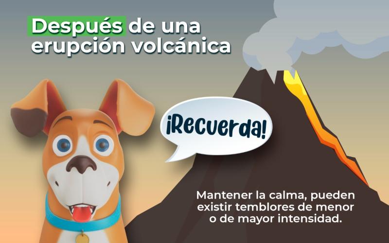 En caso de una erupción volcánica cerca de tu comunidad o centro educativo, el #Mineduc te recomienda.