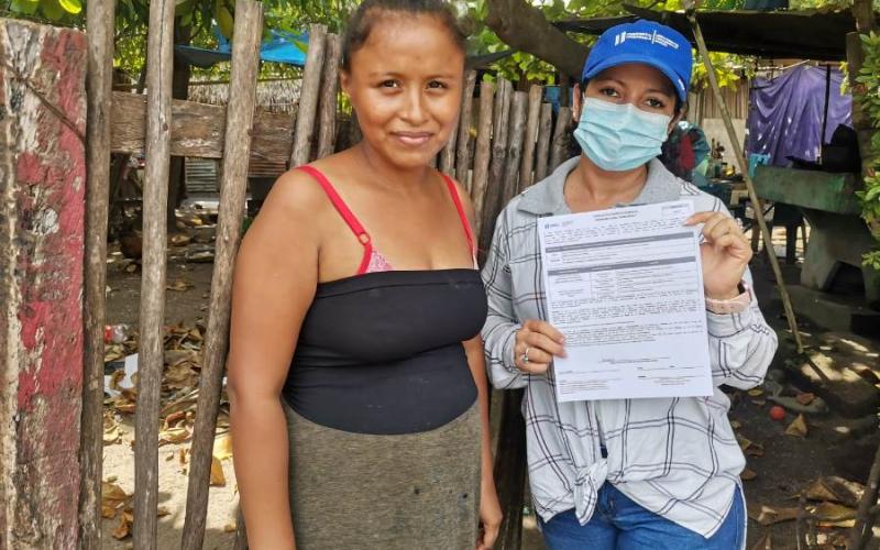 Usuaria de Bono Social en Ocós, San Marcos