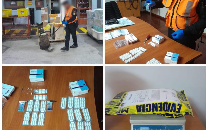 Localizan droga en el Aeropuerto Internacional La Aurora