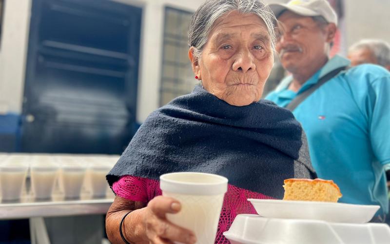 Usuaria de Comedor Social en Cobán, Alta Verapaz