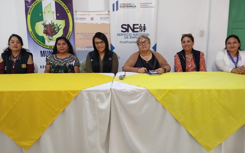 La Secretaría Presidencial de la Mujer por medio de la delegación departamental de Huehuetenango brindaron información del festival programado para el 23 de marzo