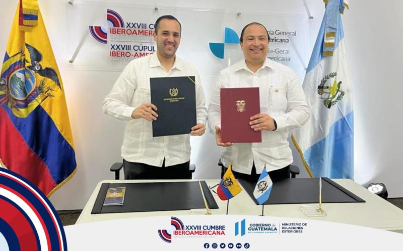 Guatemala y Ecuador acuerdan fomentar intercambio entre Academias Diplomáticas 