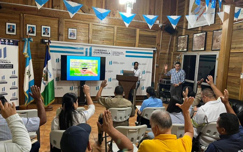 MARN promueve el Reglamento 164-2021 ante la Comisión de Ambiente de Izabal
