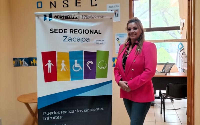 La Directora de Onsec visitó la sede en Zacapa