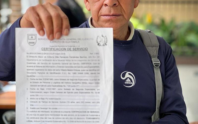 Veterano inscrito Ley Temporal de Desarrollo Integral