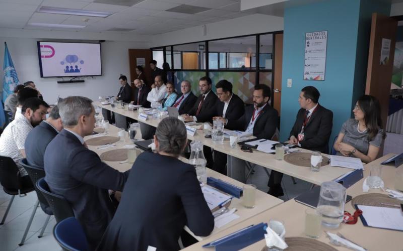 Reunión de trabajo entre representantes de SEGEPLAN y de Naciones Unidas.