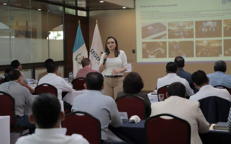 Secretaria General de Planificación, Luz Keila Vilchez, participa en taller de delegados departamentales.
