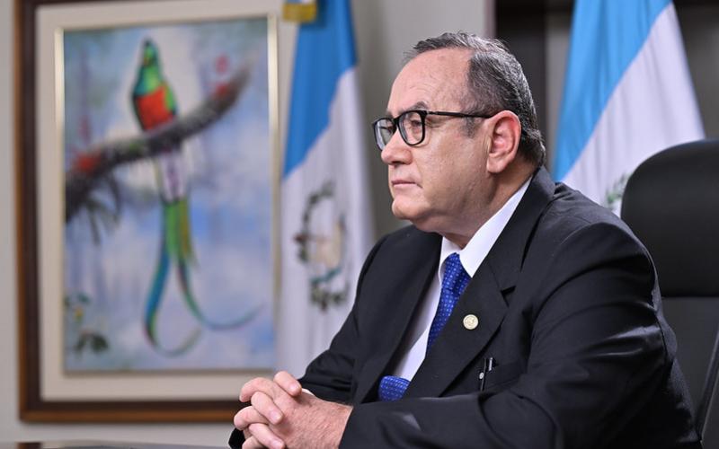 Presidente de la República Alejandro Giammattei