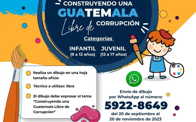 Concurso Nacional de Dibujo “Construyendo una Guatemala libre de corrupción”