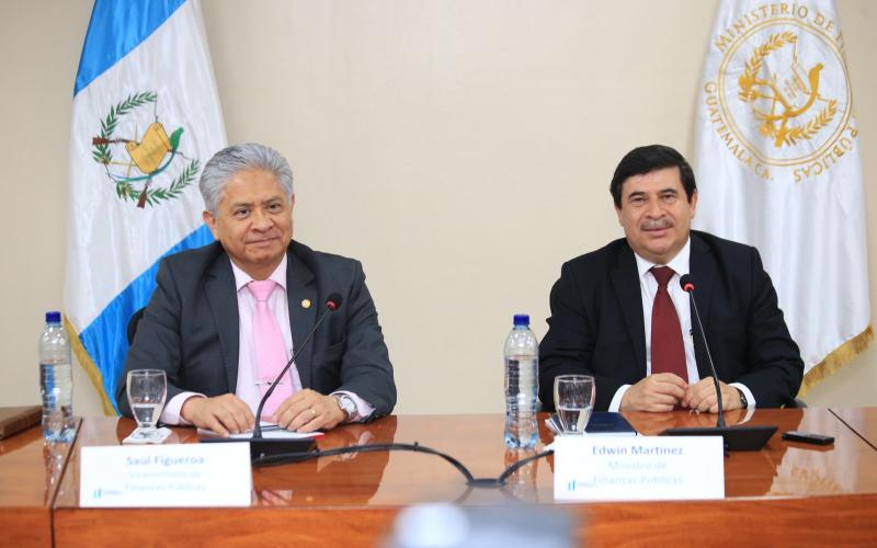 Ministrio de Finanzas Públicas en conferencia de prensa