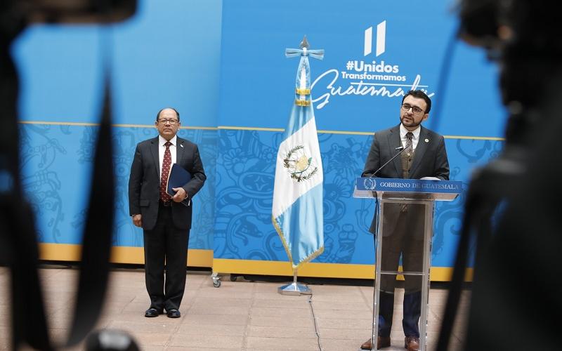 Gobierno de Guatemala, en conferencia de prensa, informa sobre la Transmisión del Mando Presidencial  