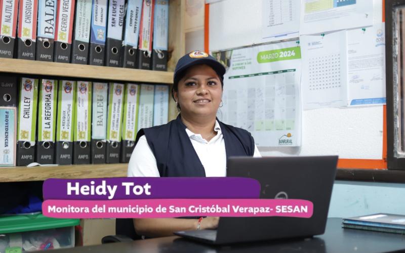 Día de la Mujer: un día en la vida de Heidy Tot, madre de familia y monitora de la SESAN