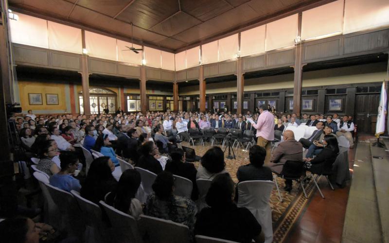 Foto de archivo: Presentación de autoridades de SEGEPLAN para el período 2024-2028.