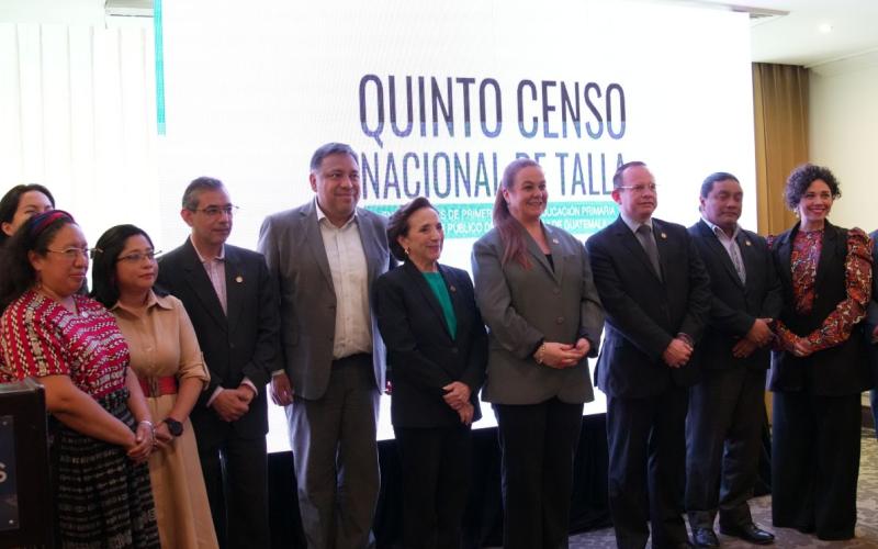 Autoridades de gobierno participan en la presentación del Quinto Censo Nacional de Talla.