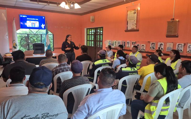 PROVIAL forma a PMT de San José El Ídolo para fortalecer la seguridad vial desde lo local