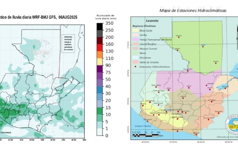 Condiciones y perspectiva: Influencia de una zona de baja presión en el océano Pacífico
