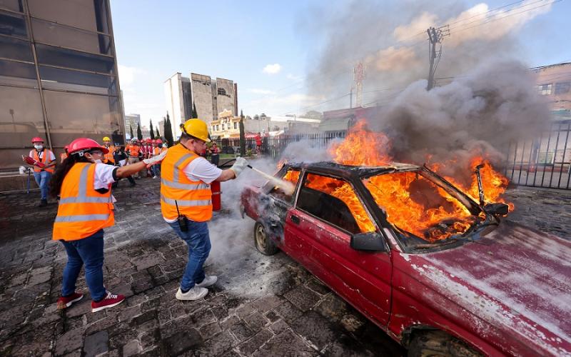 Minfin refuerza capacidades de respuesta en el Rally de Brigadistas del Centro Cívico 13