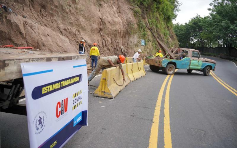 Covial comienza trabajos para estabilizar talud en Boca del Monte