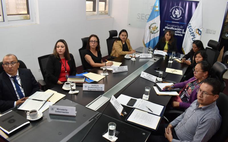 Delegación guatemalteca en la II Reunión de la Comixta Uruguay-Guatemala 