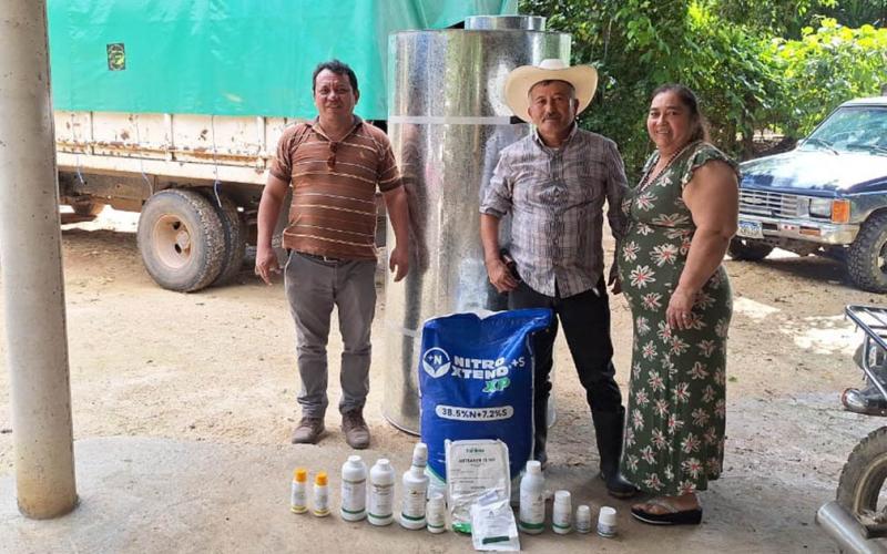 Fortalecen la producción agrícola en El Chal