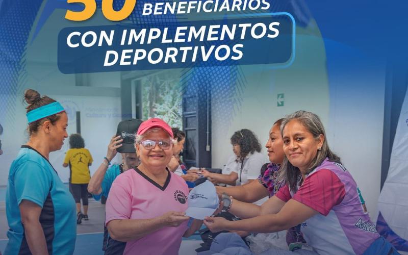 Más de 50 mil beneficiarios con implementos deportivos