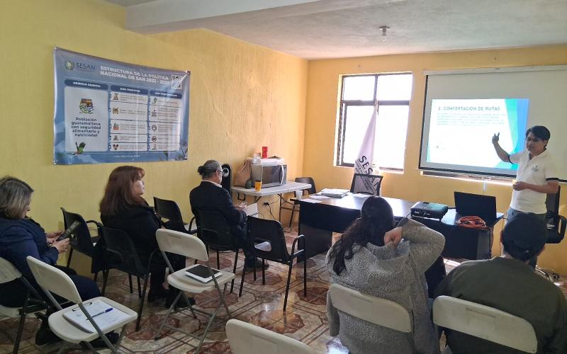 Instituciones coordinan acciones para mejorar acceso a alimentos en Quetzaltenango