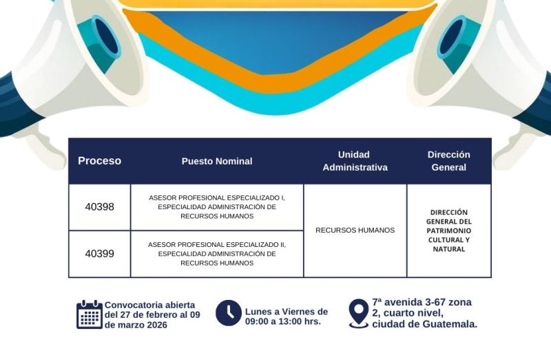 Convocatoria externa: Asesor Profesional Especializado I y II