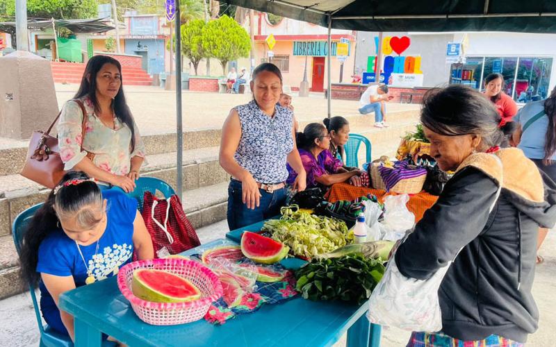 Variedad de cosechas y productos destacan en Feria del Agricultor de Santa Cruz El Chol
