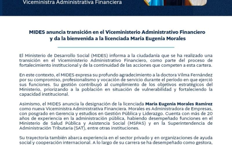 Nueva viceministra