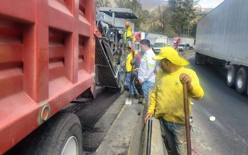 Continúan los trabajos en la CA-9 Sur