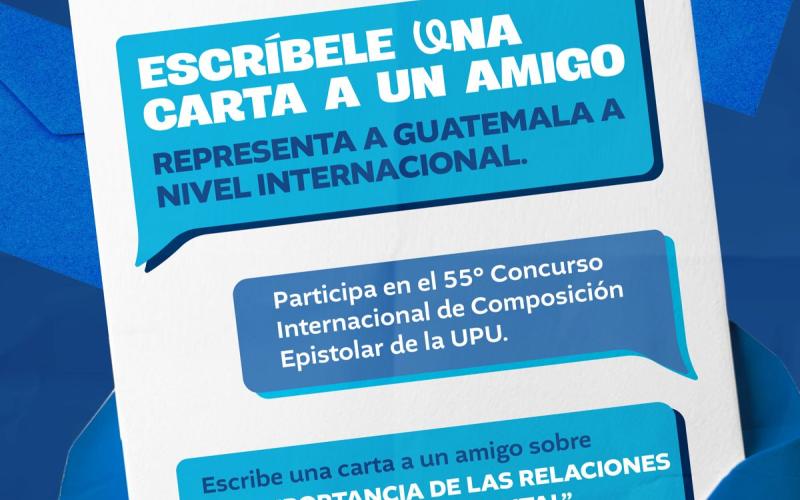 Jóvenes guatemaltecos competirán en concurso internacional de cartas