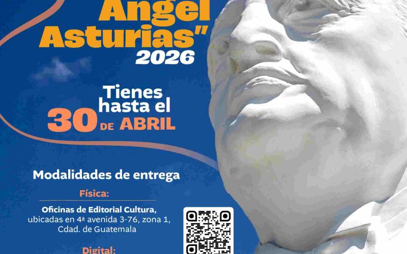 Convocatoria para el Premio Nacional de Literatura “Miguel Ángel Asturias” 2026