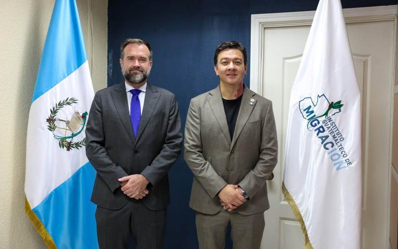 Autoridades de IGM reciben al nuevo Jefe de Misión de la OIM en Guatemala