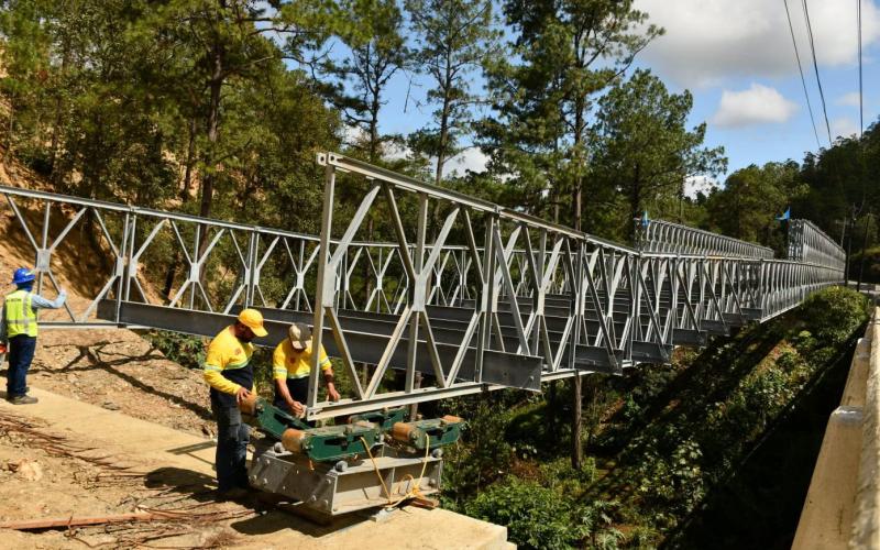 Puente modular de Santa Bárbara alcanza ambos extremos y avanza hacia su habilitación