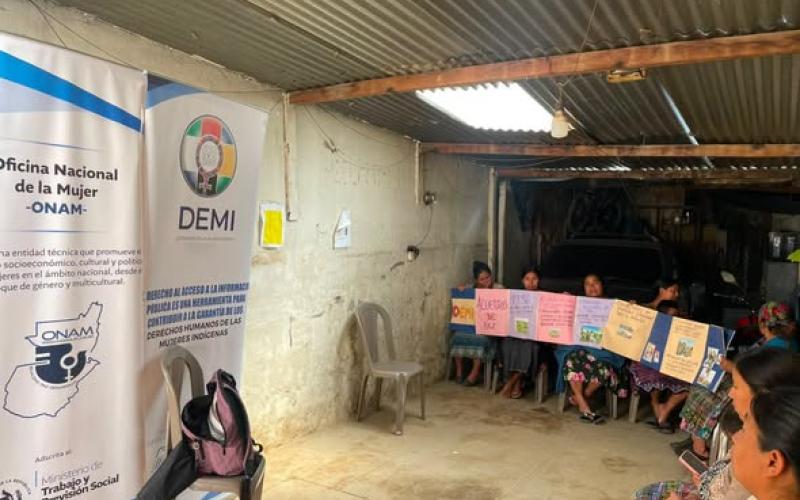 Mintrab capacita a mujeres de diversas comunidades de Olintepeque