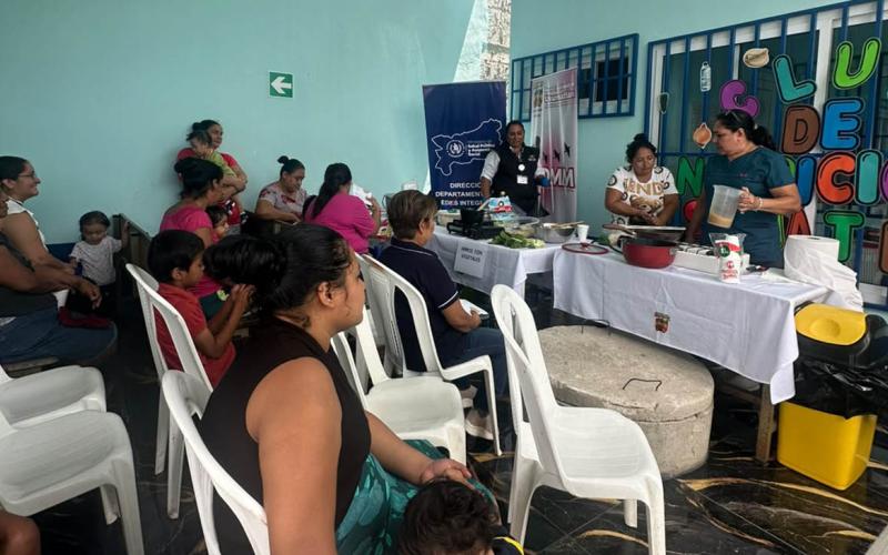 Promueven preparación de alimentos nutritivos con productos locales