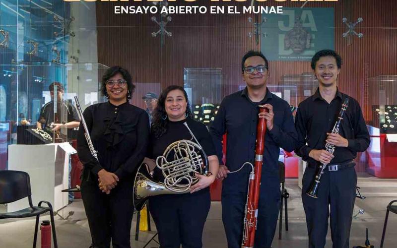 Quinteto Xocomil llevó la música clásica al corazón del MUNAE