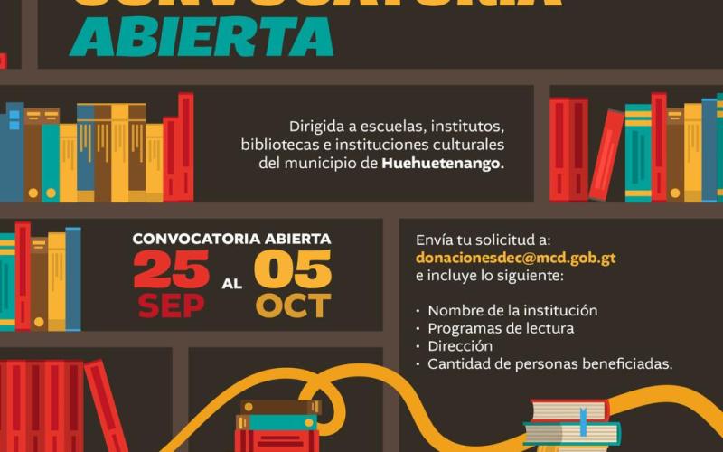 Editorial Cultura donará 25 bibliotecas en Huehuetenango