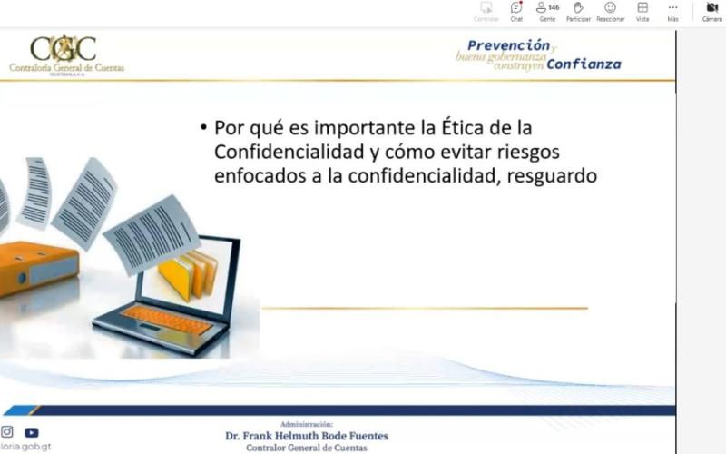 Personal de Uncosu fortalece sus conocimientos en materia de ética y confidencialidad