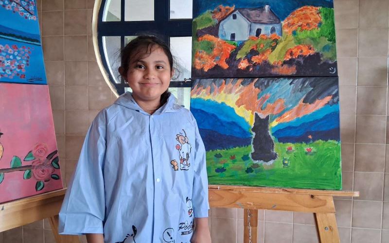 Árboles de alambre y paisajes acrílicos: El resultado del curso artístico en el Parque Erick Barrondo