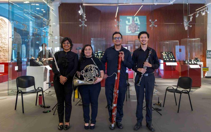 El Quinteto Xocomil llevó sus melodías al MUNAE
