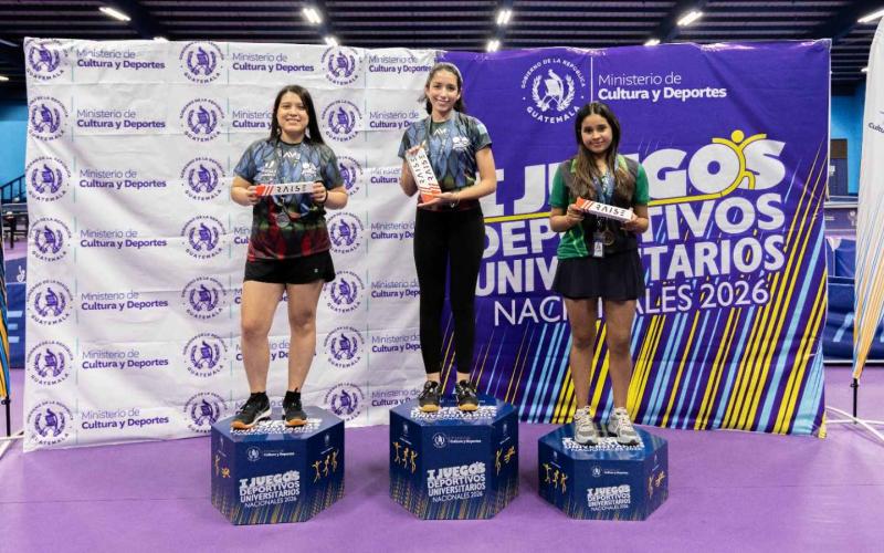 Tenis de mesa define sus primeras medallas en los Juegos Deportivos Universitarios Nacionales 2026