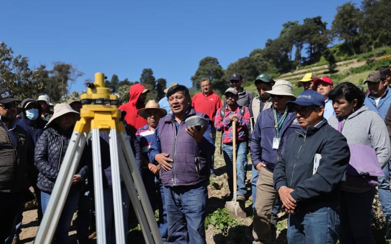 Agricultores de Quetzaltenango capacitados en el sistema Keyline